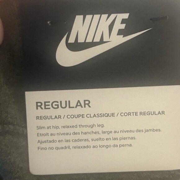 Nike Club Pants Womens Large Gray Swoosh Sweatpants 683765-010 NEW! - Picture 6 of 8